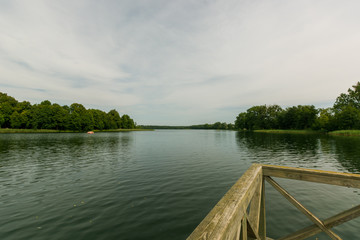 Śniardwy lake during summer, sunny day.
