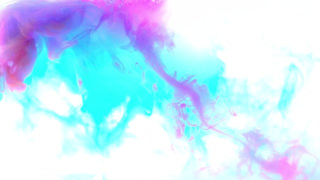 4K ,Abstract Ink colours flowing in water, Color paint drops in water ,  4K footage,
