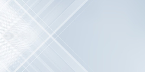 Modern abstract background with diagonal lines or stripes and halftone elements and blue color pastel gradient with a digital technology theme.