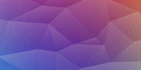 Obraz premium Modern abstract background with triangles mosaic elements and colorful shiny gradient with a digital technology theme.