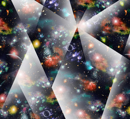Abstract Space Illustration Design galxy
