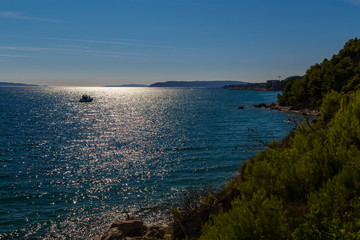 Obraz premium Adriatic sea in the area of the Croatian city of Split