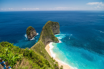 Perfect view on Kelingking beach at Nusa Penida island. Indonesia