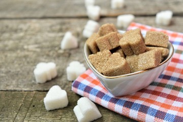 sugar cubes in a bowl