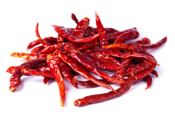 Teja s17 Cayenne dry Indian superhot pepper pod in white