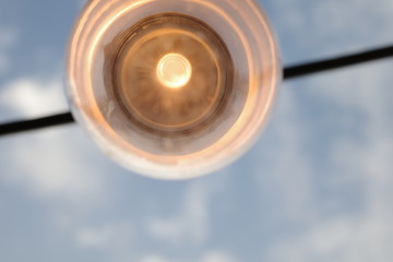 close up of a bulb