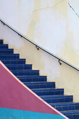 colorful stairway building