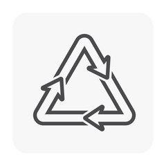 recycle icon black