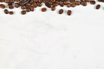 Abstract Coffee Bean and Marble Background Texture