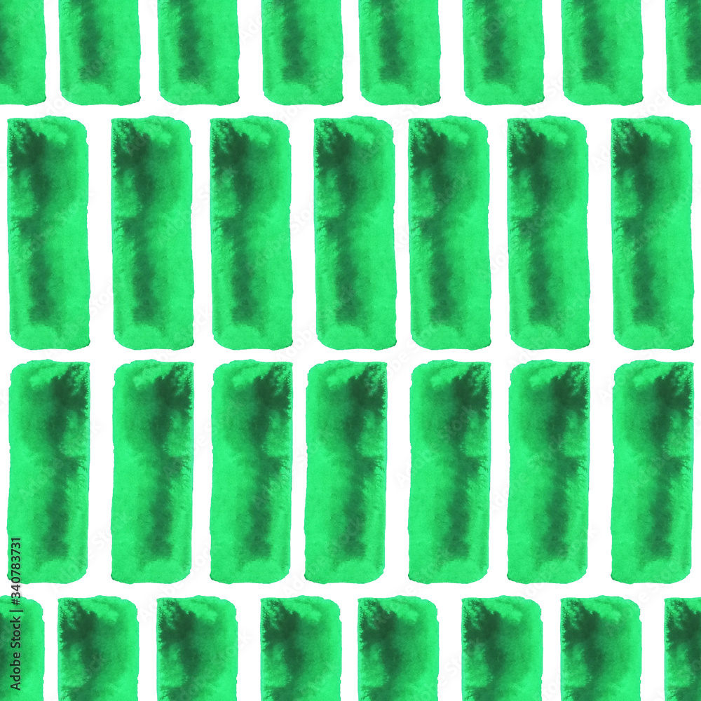 Fototapete watercolor seamless pattern with abstract geometric shapes. colorful texture for any kind of a desig
