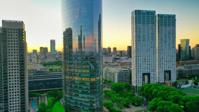edificios vidriados panorama