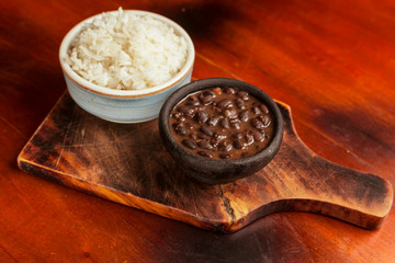 Frijoles paisas con arroz