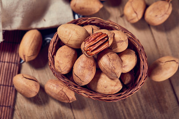 The retro style of Bigen fruit placed in the container