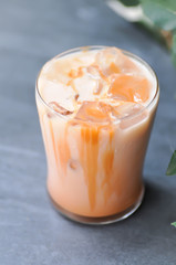 iced tea ,milk tea or thai tea