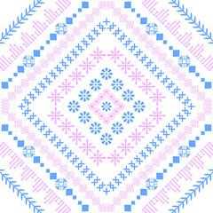 Beautiful style of floral embroidered for living room decor.