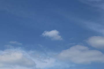 Fond ciel bleu avec nuages 