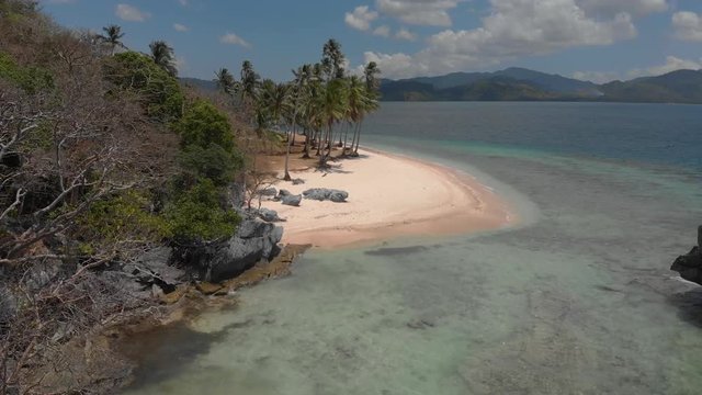 Pinagbuyutan Island, Ipil Beach. In El Nido, Palawan Island. Philippines