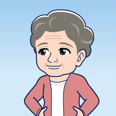 白髪のおばあさん