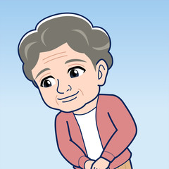 白髪のおばあさん