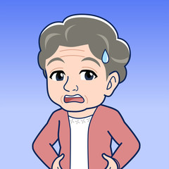 白髪のおばあさん