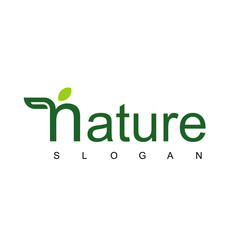 Nature Typography Logo