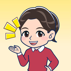 赤い服を着た女の子