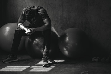 Working out with balance balls