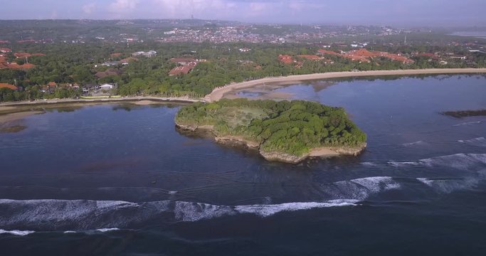 Aerial view of Nusa DuAa beach, Bali, Indonesia