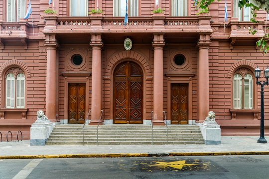 Facade of the building of the municipality of Rosario, Argentina