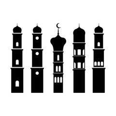 silhouette illustration of an Islamic lantern. can be used to design cards, web, etc. Ramadan design, Eid al-Fitr and Eid al-Adha. vector