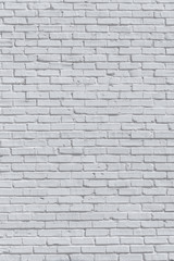 Brick painted white wall, can be used for texture or background