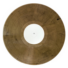 Album twelve inch color brown vinyl record