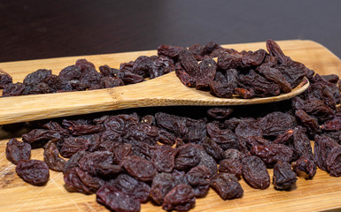 raisins on top of a table