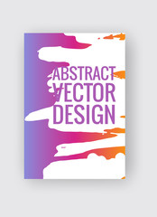 Abstract poster templates. Colorful threads composition.