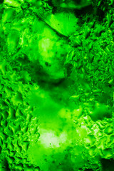 abstract water with  bubbles green background
