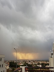storm over the city