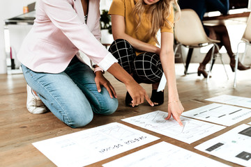 Woman working with documents