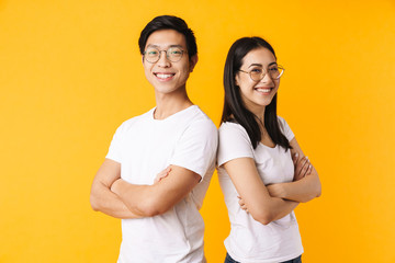 Portrait of a beautiful young asian couple