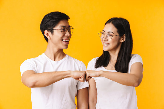 Portrait of a beautiful young asian couple