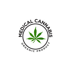Cannabis or Marijuana Logo Design Vector