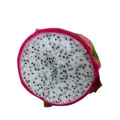 photo tropical fruit dragon on a white background, isolate