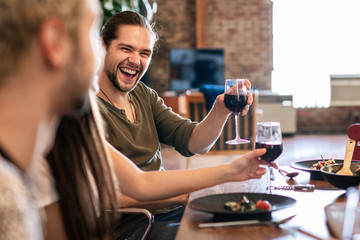 Dinner at a friends apartment