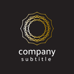 ornament gold and silver logo