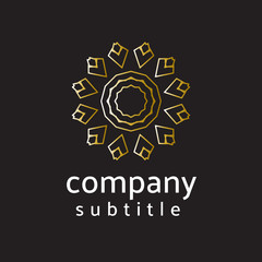 ornament gold and silver logo