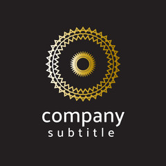 ornament gold and silver logo