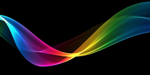  Abstract rainbow light wave futuristic background
