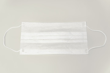 Doctor mask and corona virus protection isolated on a white background