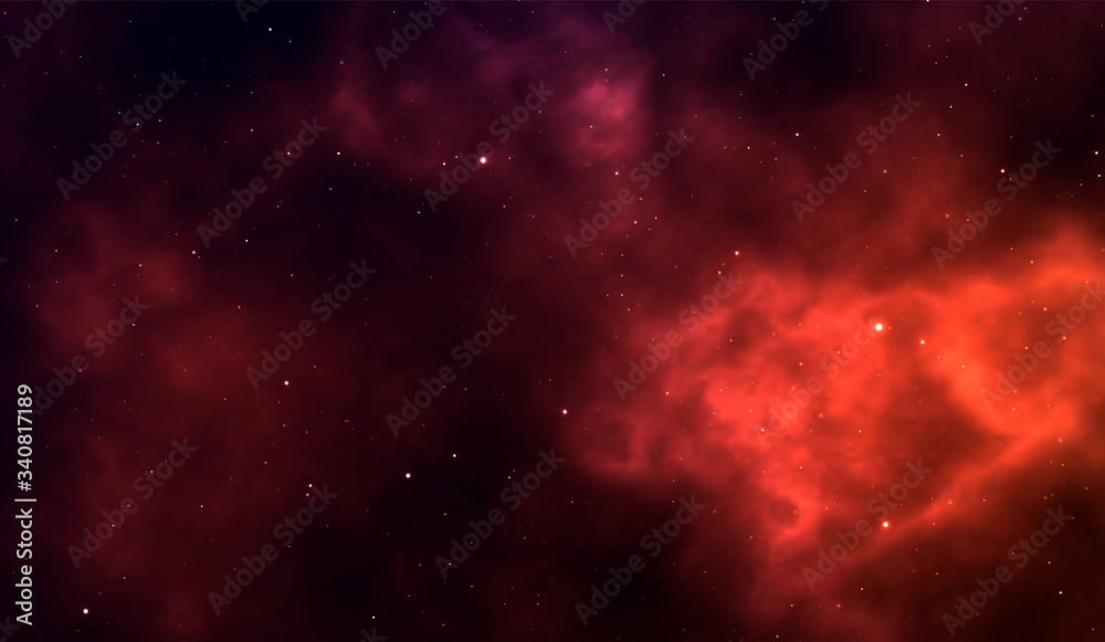 Canvas Prints space background fantastic outer view with realistic bright stars and cluster of gas clouds. univers