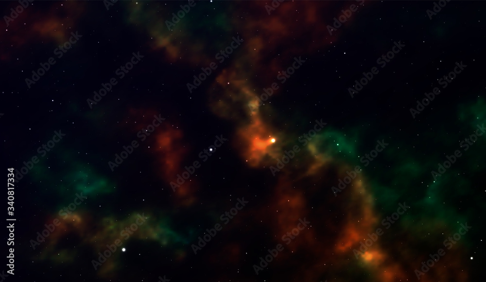Canvas Prints space background fantastic outer view with realistic bright stars and cluster of gas clouds. univers