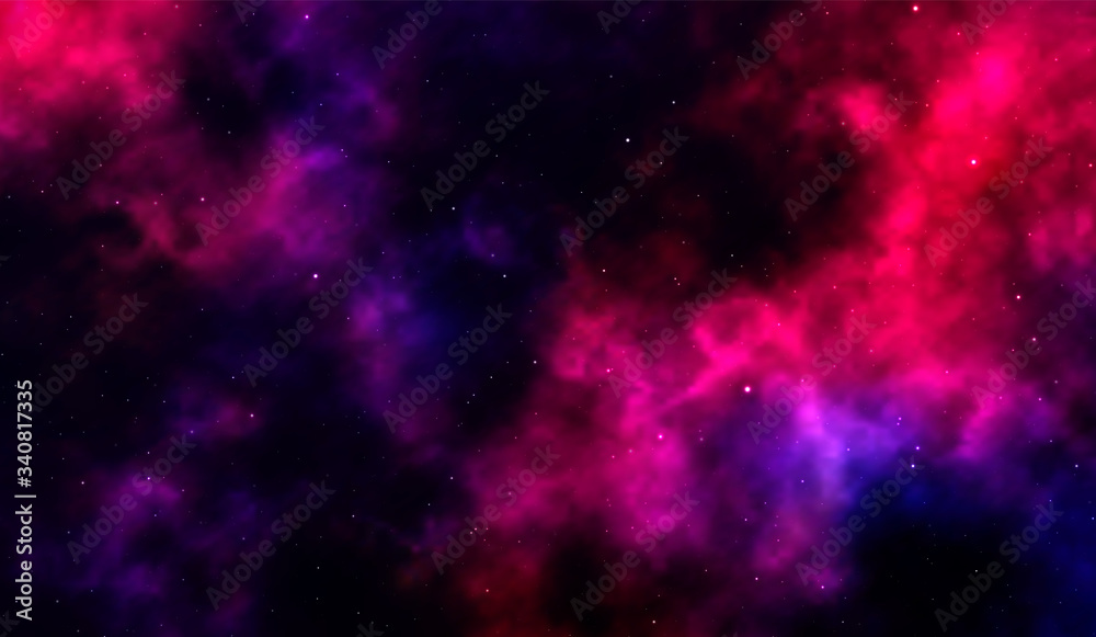 Canvas Prints space background fantastic outer view with realistic bright stars and cluster of gas clouds. univers